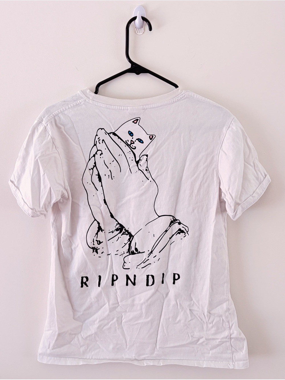 RIPNDIP | LORD DERMAL WHITE CREWNECK T-SHIRT